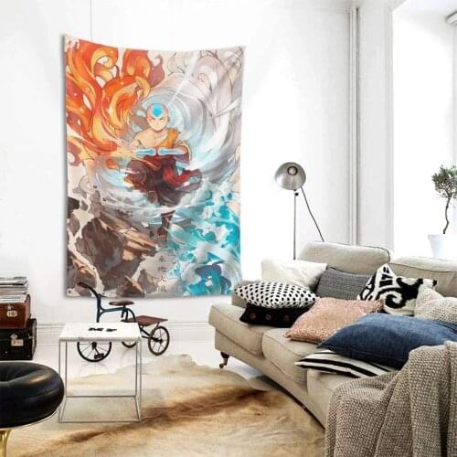 Wall Tapestry Avatar The Last Airbender Tapestry Backdrop Blanket Hanging Fabric Home Decor 95x73cm / 150x100cm / 150x130cm