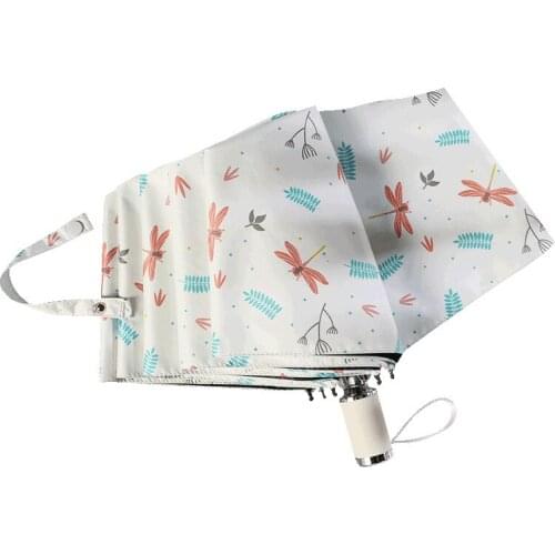Quality Floral Umbrella Foldable Windproof Umbrella Rain Women Mini Flower Anti-UV Ultralight Portable Sunny Parasol