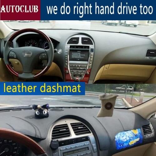 For Lexus ES240 es350 2006-2012 Leather Dashmat Dashboard Cover Car Pad Dash Mat SunShade Carpet Cover 2007 2008 2009 2010 2011