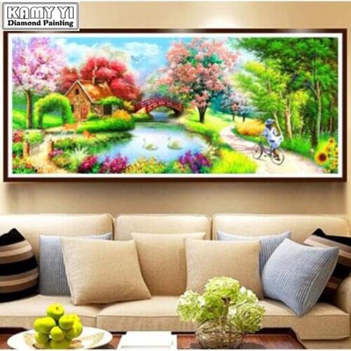 New Diamand Painting Scenery Dream Cottage Diy Diamond Mosaic Drill Icons Diamond Embroidery Rhinestones Needlework Decor XY20