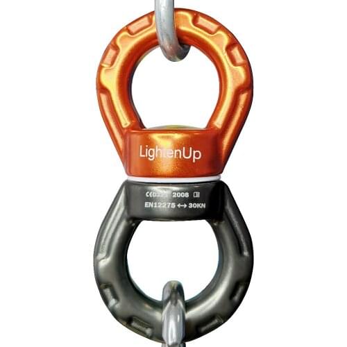 New 30KN Yoga Accessories Universal Ring Gimbal Ring Rotary Connector Rotational Hammock Swing Spinner Rope Swivel Connector