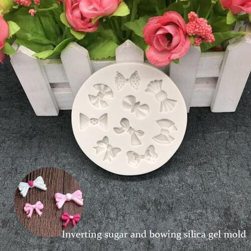 New Arrive Bow Silicone Mold Fondant Mould Cake Decorating Tools Chocolate Gumpaste Molds, Sugarcraft, Kitchen Accessories