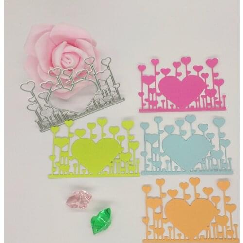 New type of dreamy heart-shaped meteor Metal cutting knife mold Scrapbook album paper DIY gift card decoration embossing
