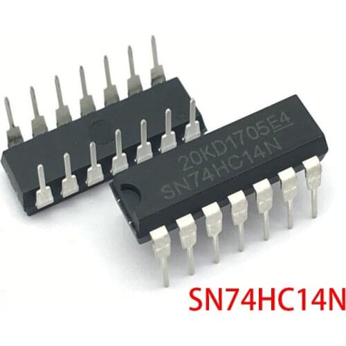 20PCS/LOT 74HC14 74HC14N SN74HC14 SN74HC14 DIP IC DIP-14 Six Schmitt Trigger Inverter New