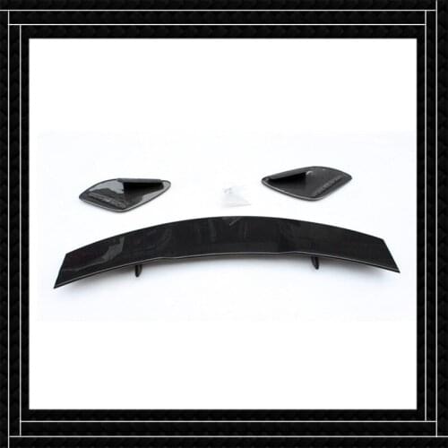 One Set Rear Carbon Fiber Spoiler Lip AMG/Revozport Style For M-ercedes B-enz W176 2013-2018 Car Parts Back Bumper Wing Spoiler