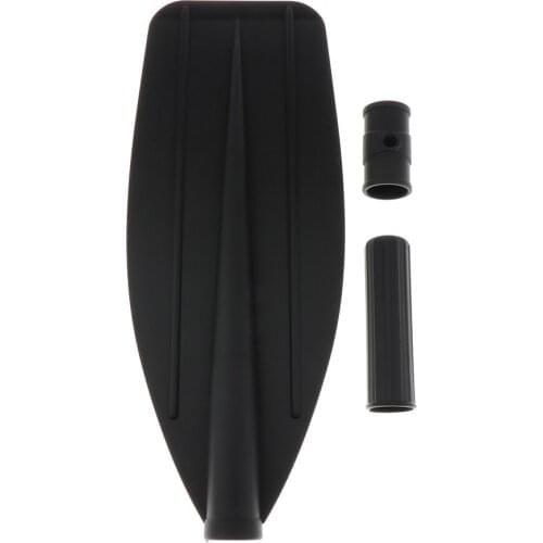 Durable Rubber Kayak Paddle Blade Canoe Bent Oar Leaf with Handle End Grip