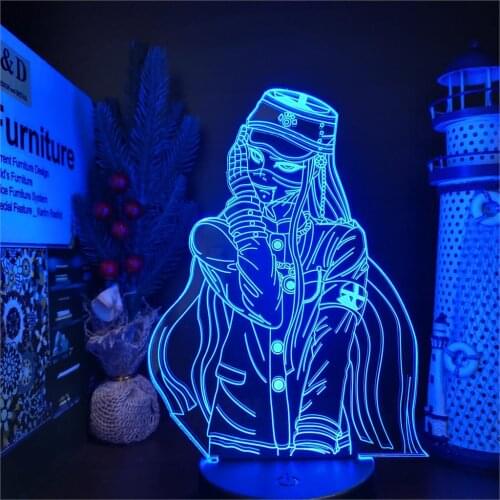 Danganronpa LED Night Light Korekiyo Shinguji 3D Anime Figure Lamp Home Decoration Lighting Manga Lampara Bedside Lampe Kid Gift