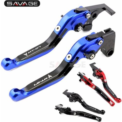 Motorcycle Brake Clutch Levers For YAMAHA MT07 2018 MT 07 2020 FZ07 2019 FZ 07 Adjustabale Folding Extendable LOGO MT-07 Lever