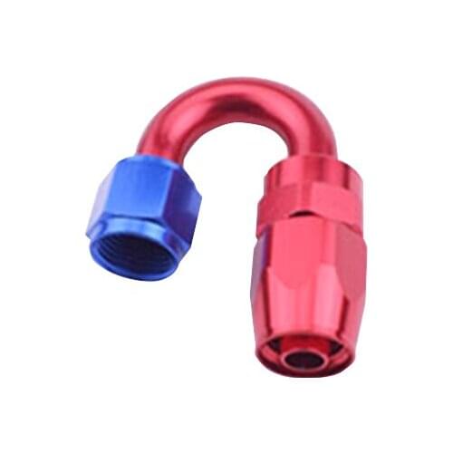 Hose End Oil Fuel Reusable Fitting An 12 An12 180 Degree Aluminum Swivel Hose End Fitting Adapter