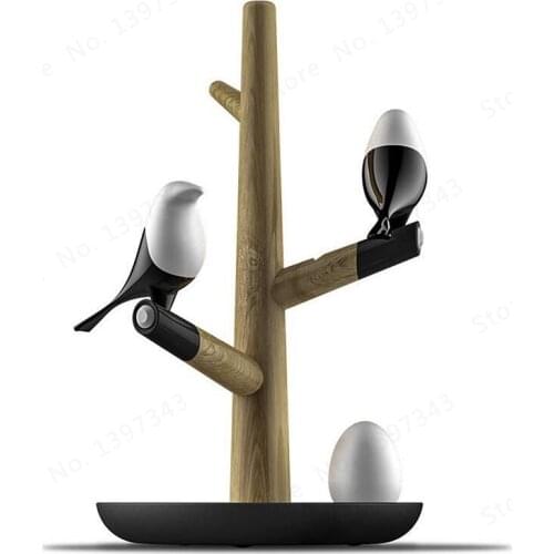 LED Night Table Desk Bedroom Light Lamp Wireless Lamps Lucky Bird Magpie Chinese Style USB Rechargeable Motion Sensor