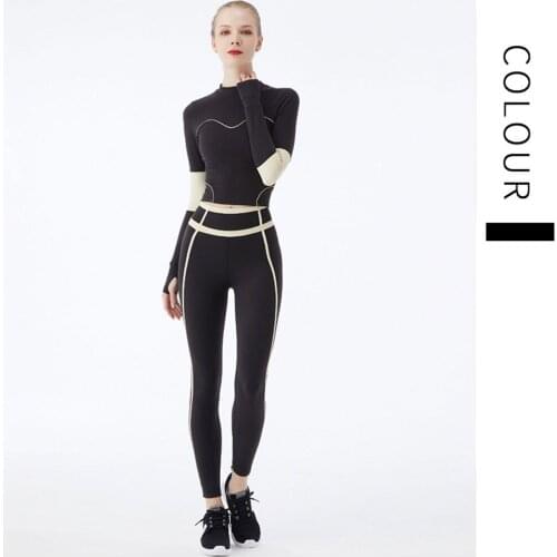 Women Sportswear Yoga Set Gym Clothes Tracksuit Long Sleeve Crop Top High Waist Seamless Leggings for Fitness Sports Short Suits