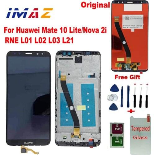 IMAZ Original 5.9" For Huawei Mate 10 Lite NOVA 2I RNE L01 L02 L03 L21 LCD Display Touch Screen Digitizer Assembly Replacement