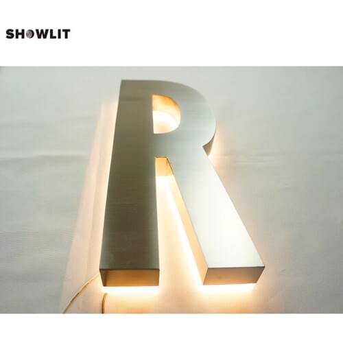 12'' LED Light Illuminated Advertising Sign and Letters Halo Lit