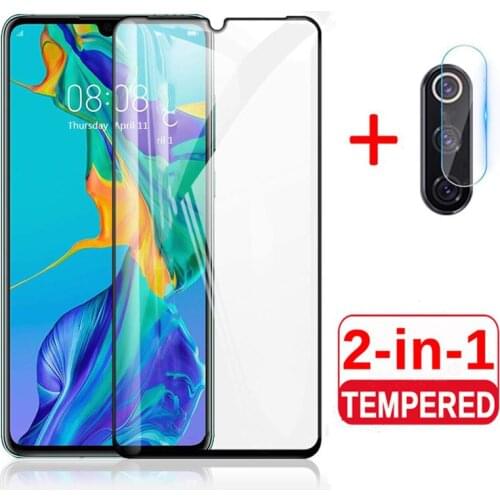 2 in 1 Protective Glass For Huawei P30 P30lite Full Cover Camera Screen Protector Film and Tempered Glass For Huawei P 30 lite