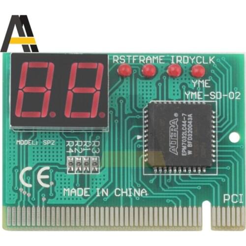 2 Digit PC Computer Mother Board Debug Post Card Analyzer PCI Motherboard Tester Diagnostics Display For Desktop PC Laptop