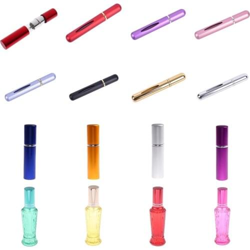 5/6/15ml Portable Refillable Perfume Oils Bottle Spray Scent Pump Empty Cosmetic Containers Spray Atomizer Bottles Travel Tool