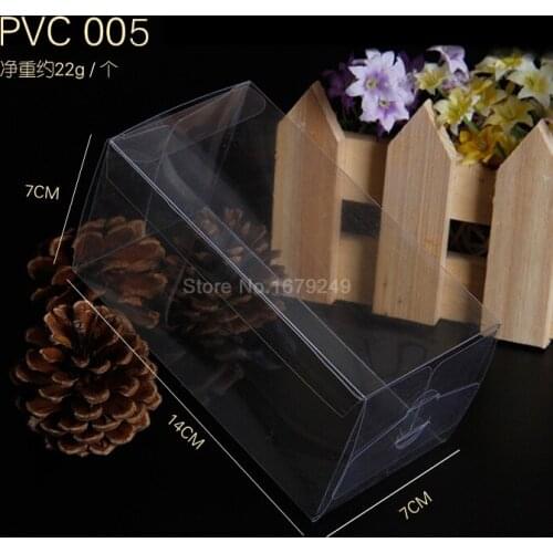 7x7x14cm DHL fast shipping PVC box/Transparent box/ The plastic boxes Gift boxes Pastry biscuit boxes Display case 100pcs/set