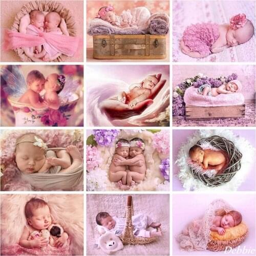 Diamond Painting Baby Mosaic Diamond Embroidery Newborn Full Square/Round Rhinestone Picture Cross Stitch Kit Needlework