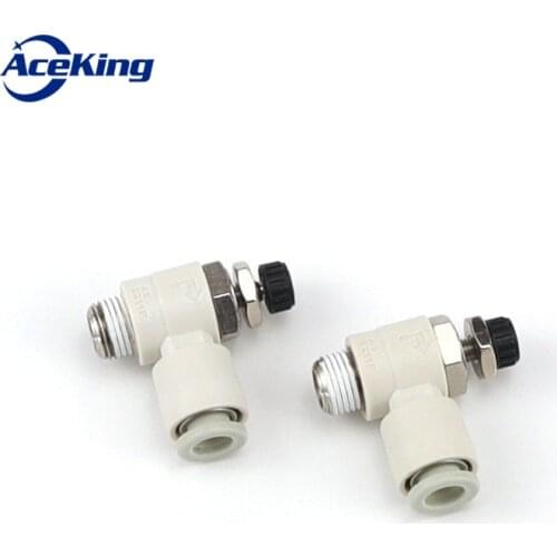 AS speed regulating valve throttle valve limiting type AS1211 2211 3211f-m5-01-02-04-06s pneumatic adjustment connector