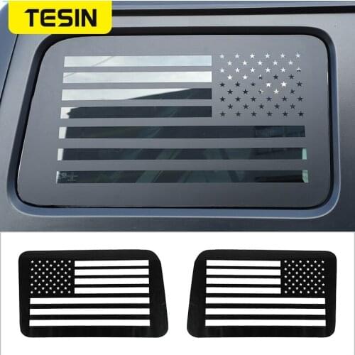 TESIN Car Stickers For Jeep Wrangler JL 4Doors Car Rear Window Decoration Sticker Fit For Jeep Wrangler JL 2018-2021 Accessories