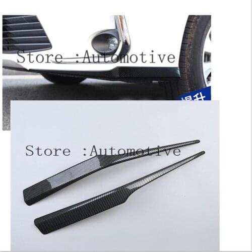 Car Front Bumper Corner Protector Cover Trim Blue / Black / Silver Stainless Steel Accessories For Toyota Corolla 2019 - 2021