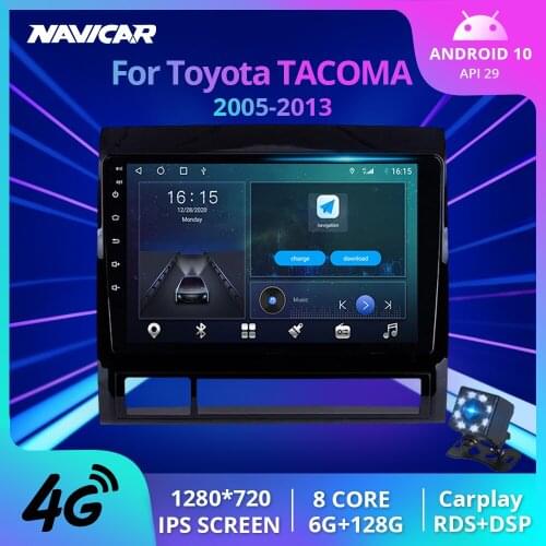 2Din Android10.0 Car Radio For Toyota TACOMA HILUX 2005-2013 Stereo Receiver GPS Navigation Auto Radio Car Receiver NO 2DIN DVD