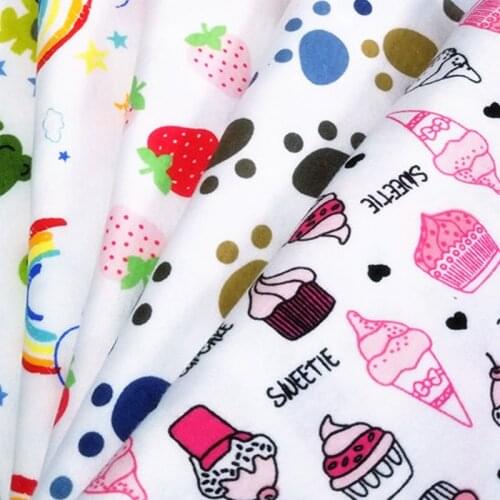 Buulqo 50x40cm Printed Combed 40s cotton knitting patchwork fabric DIY sewing uphostery baby clothing cotton jersey fabric