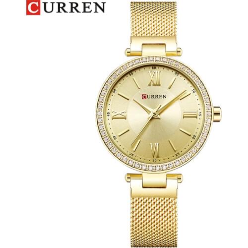 CURREN TOP Women Watches Ladies Waterproof Steel Watch Luxury Gold Bracelet Watch Women Clock Wristwatch Female Relogio Feminino