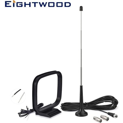 FM Radio Aerial Magnetic Base AM Loop Antenna for Denon Pioneer Onkyo Yamaha Marantz AV Audio Video Home Theater Receiver Tuner