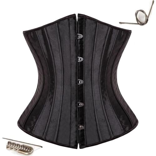 Underbust Corset Steel Boned Corset Top Women Waist Trainer Corsets And Bustiers Body Cincher Lingerie Corsets Mujer G-string