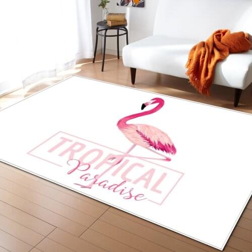 Lovely cute flamingos carpet entrance door mat bathroom bedroom girl boy room floor mat kitchen kids living room rug playmat