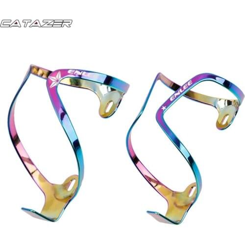 MTB Bike Water Bottle Holder Cup Cage Road Bicycle Ultralight Aluminium Alloy Kettle Stand Electroplate Color Bottle Holder