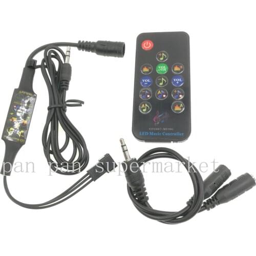 Music Dream Controller DC5-24V IR with Microphone 13 Keys Remote WS2812B WS2811 Led Strip Matrix Panel 512 Pixels