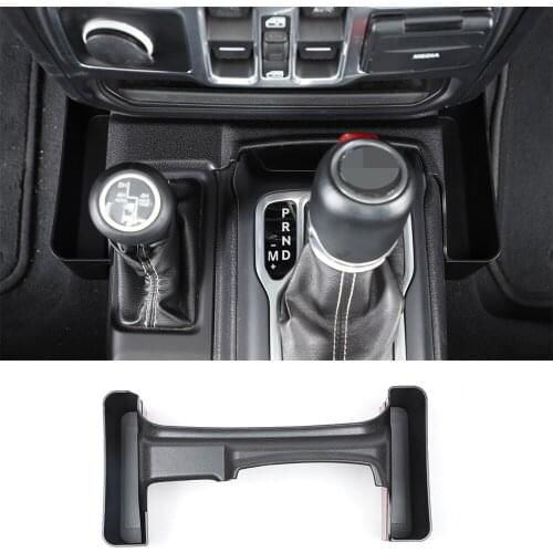 Fit For Jee Wrangler JL 2018+ JT Gladiator ABS Gear Shift Storage Box Side Organizer Tray Car Interior Accessories
