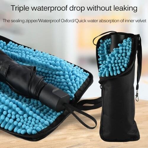 Umbrella Storage Bag Water-Absorbing Umbrella Bag Microfiber Waterproof Umbrella Bag Portable Umbrella Cover for Home Package