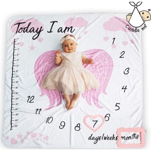 Infant Baby Photo Blanket Photography Prop Backdrop Cloth Calendar Newborn Boys Girls Photos Accessories