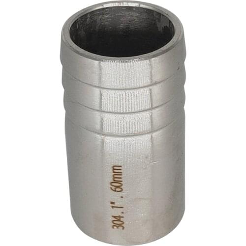 Tube OD 1-1/4" 1-1/2" 2" 2-1/2" 3" 4" 304 Stainless Steel Barbed Hose Welding Lathe Pipe Fitting Connector