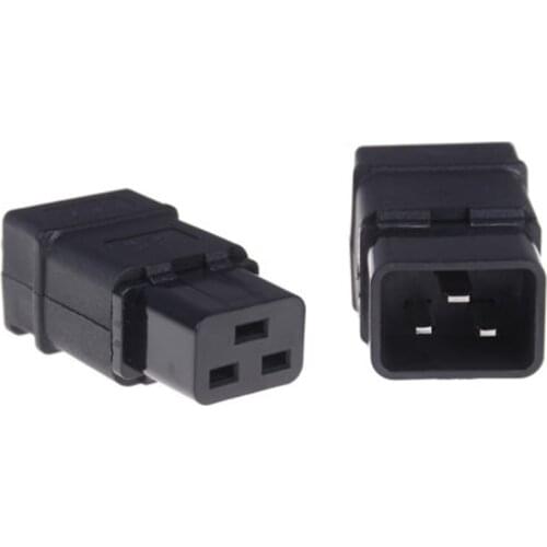 Universal CE Copper IEC320 C20 C19 PDU UPS AC Electrical Power Cable Cord Connector Male Female Removable Wired plug Adaptor