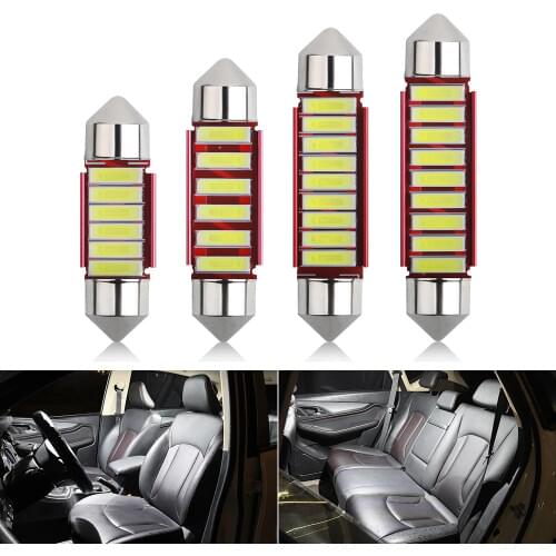 Festoon C5W 7020 6SMD Car Led light 36mm 39mm 41mm Canbus Auto Indicator Dome Ceiling Reading Car Door Lights NO ERROR IC 12V