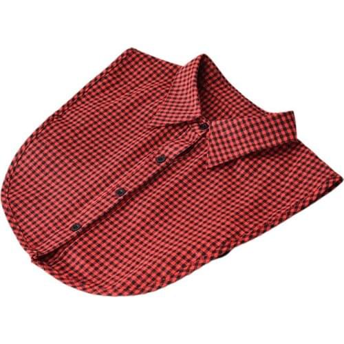 29 Styles Womens Detachable Fake False Collar Solid Color Retro Plaid Check Chiffon Half Shirt Blouse Adjust Clothes Accessories