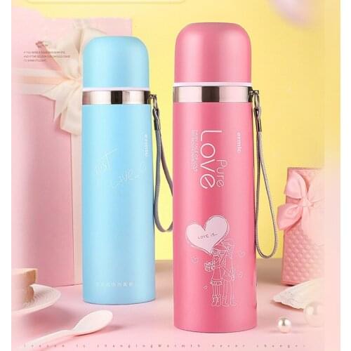 350/500ML Stainless Steel Insulation Cup Portable Travel Leak-proof Vacuum Flasks Business Long-lasting Thermol Bottle Drinkware