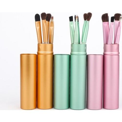 5pcs Professional Travel Portable Mini Eye Makeup Brushes Set Smudge Eyeshadow Eyeliner Eyebrow Brush Lip Make Up Brush kit