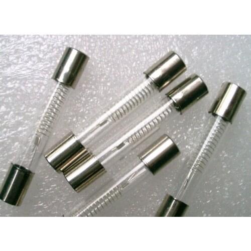 Free ship 100pcs 1A 0.8A 0.5A 0.6A 0.7A 0.9A 0.65A 0.75A 0.85A Microwave fuse high voltage fuse 6.4*40mm 5KV 5000V 800MA fuse