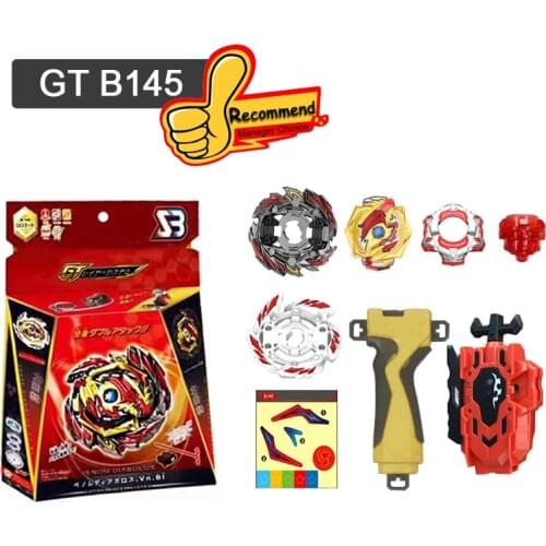 Beybleyd Burst GT Balblade SB Metal Fusion 2 in 1 Gyroscope B145 with Two-way Launcher Spining Gyro Toys for Children