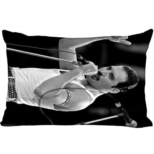 Nice Freddie Mercury Pillowcase 45x35cm(One Side) New Rectangle Zipper Print Throw Wedding Decorative Pillowcase Cover