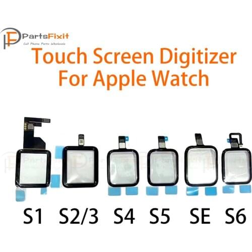 Touch Screen Digitizer For Apple Watch Series S1 S2/3 S2 S3 38mm 42mm S4 SE S6 40mm 44mm Front Touch Glass Outer Panel With Flex