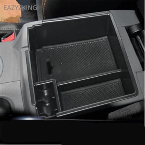EAZYZKING Car-Styling Dedicated Modified Central Armrest Storage Box Glove Box Tray Pallet case for Ford RANGER 2015-2017