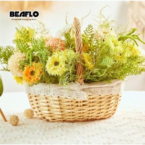 Artificial Plants Grass Plastic Ferns Green Leaves Fake Flower Plant Leaf Wedding Home Decoration Table Decors Fake Greenery