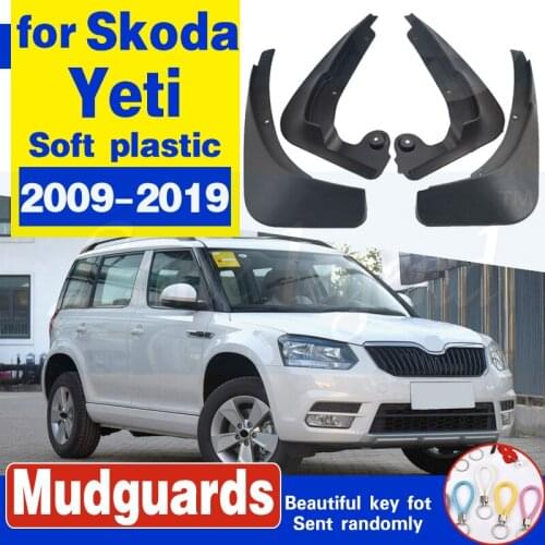 Set Molded Car Mud Flaps For Skoda Yeti Outdoor 2015-2017 Mudflaps Splash Guards Mud Flap Mudguards Fender Car accessories