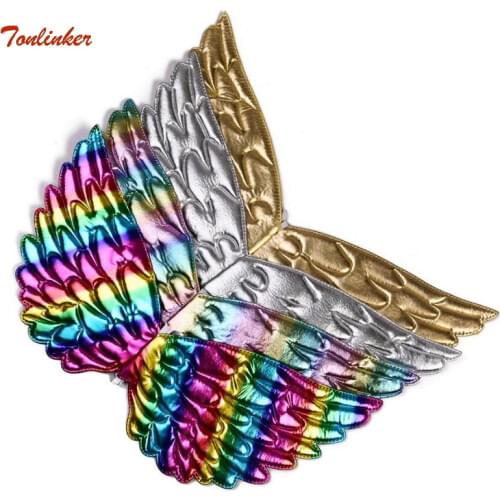 Unicorn Costume Gold Silver Unicorn Wings For Kids Girl Princess Fairy Wings Halloween Cosplay Costume Unicornio Accessories